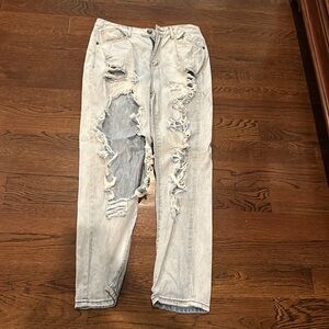 Super Comfy, High Rise, Super Ripped/Shredded Jeans